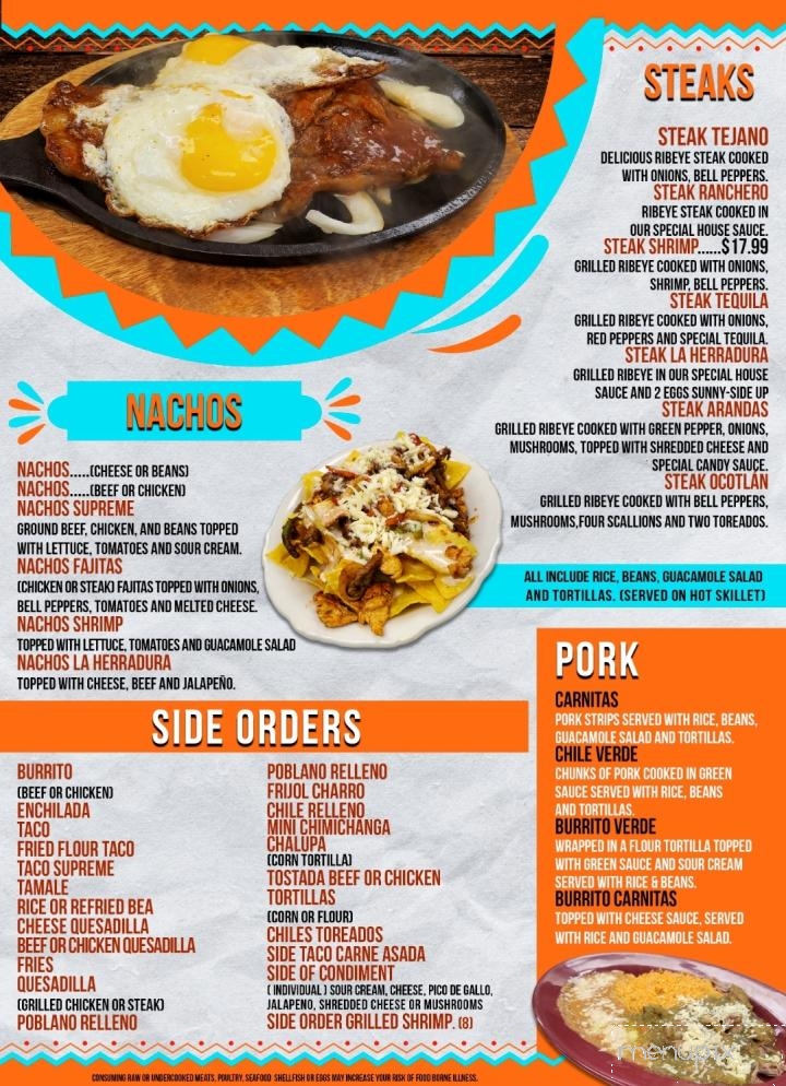 La Herradura Mexican Grill - Beatrice, NE menu_pic