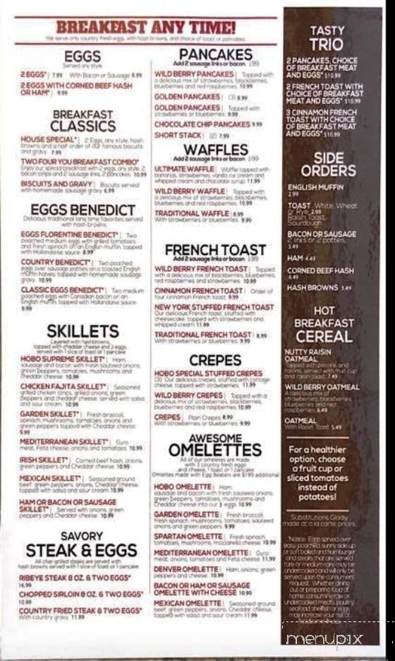 Sir Hobo's - Sun Prairie, WI menu_pic