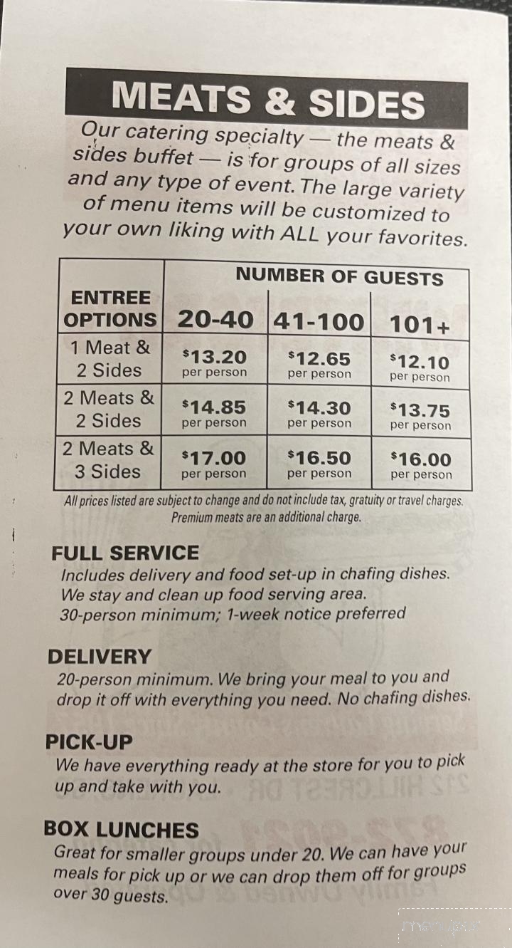 Whiteford's Giant Burger - Laurens, SC menu_pic