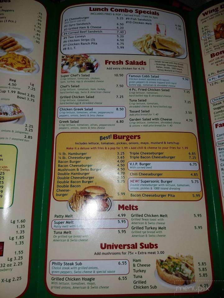 Universal Coney Island - Pontiac, MI menu_pic