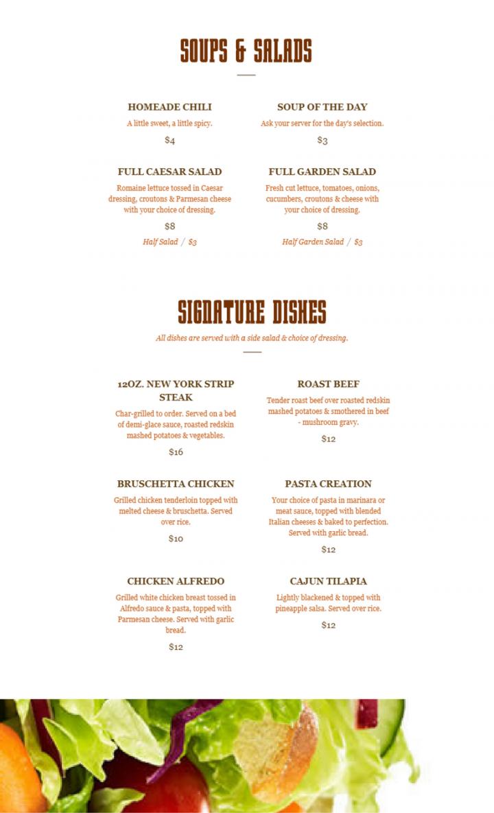 Mr D's Bar & Grille - Elyria, OH menu_pic