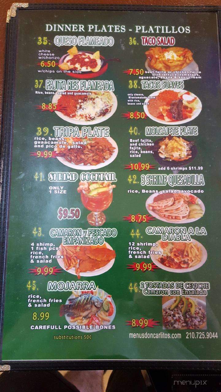 Taqueria Huentitan Jalisco #3 - San Antonio, TX menu_pic