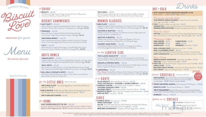 Biscuit Love - Cincinnati, OH menu_pic