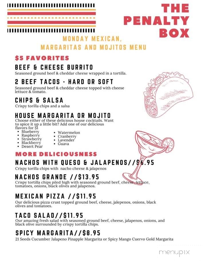 The Penalty Box - Freedom, PA menu_pic