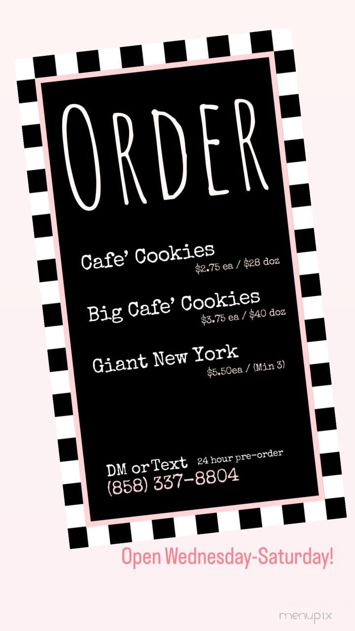 Coco & Jules Cookies - San Diego, CA menu_pic