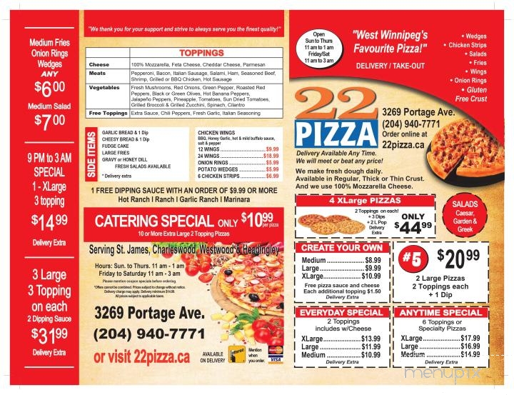 22 Pizza - Winnipeg, MB