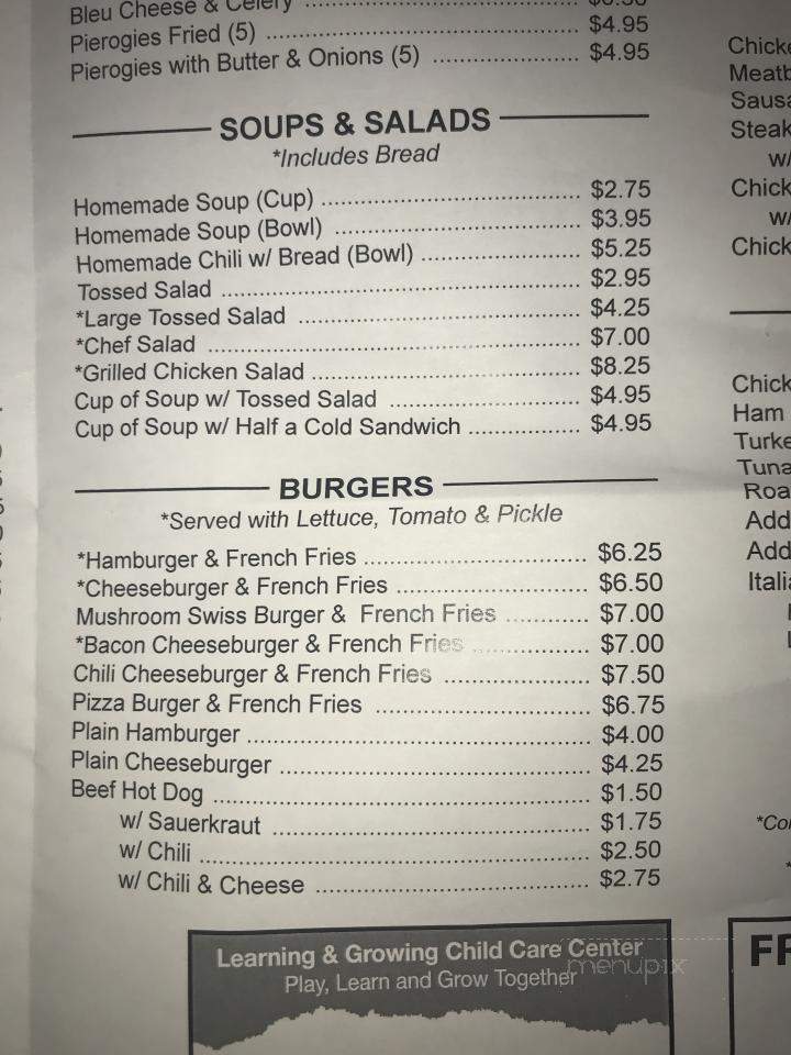 Beach Lake Country Cafe - Beach Lake, PA menu_pic