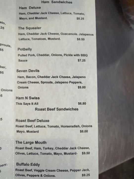 Snake River Grounds - Asotin, WA menu_pic