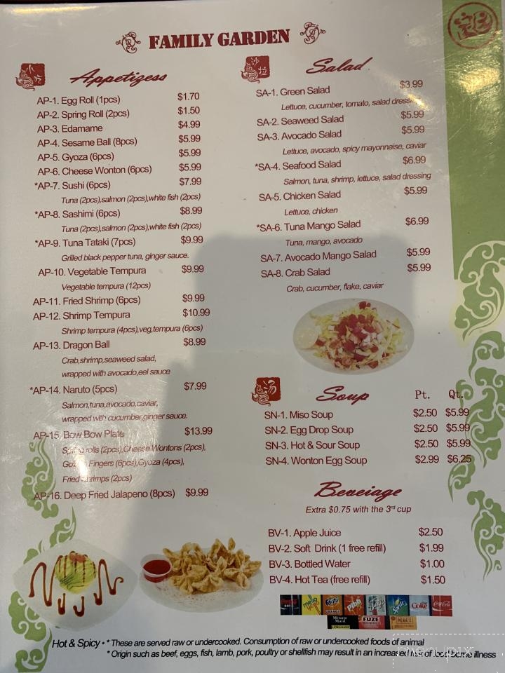Family Garden - Richland, WA menu_pic