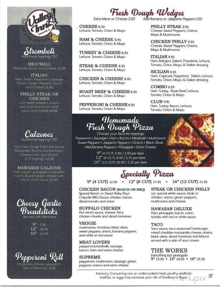 Valley Inn Restaurant - Conneautville, PA menu_pic