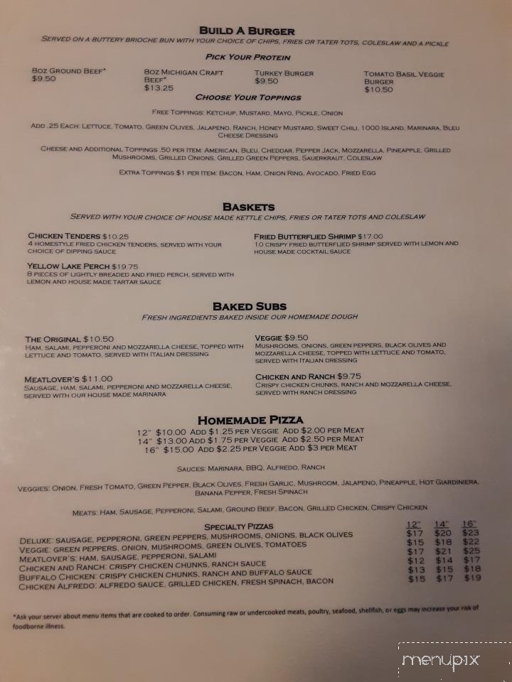 Lakeview Inn - Dowagiac, MI menu_pic