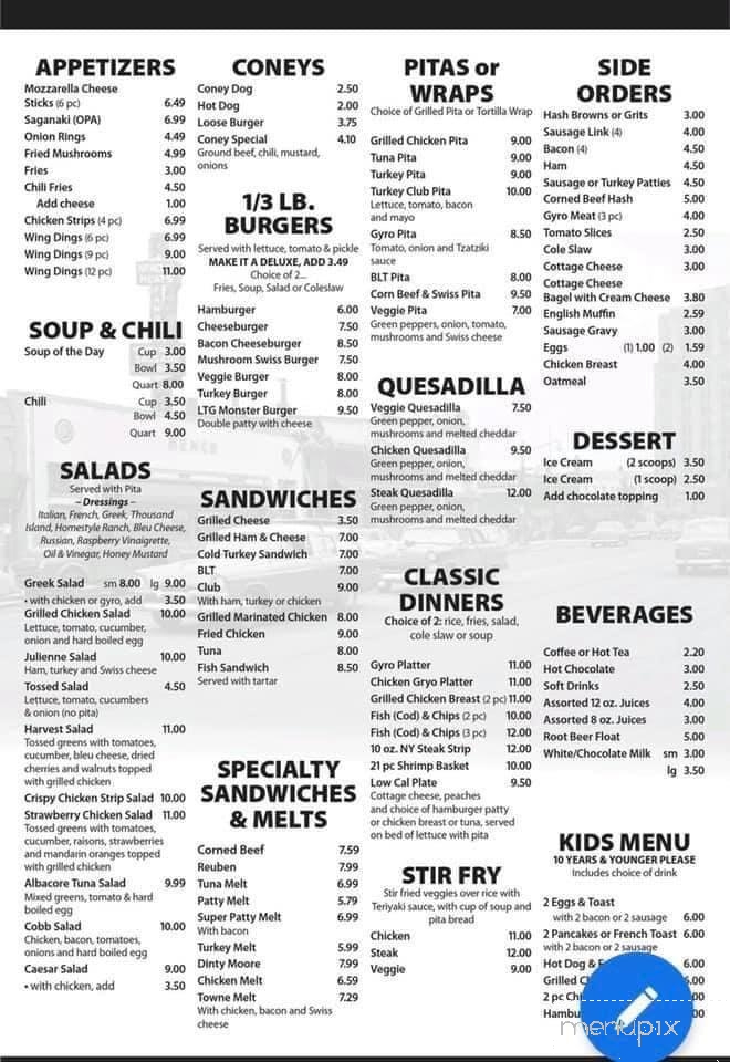 Louies Towne Grill - Mount Clemens, MI menu_pic