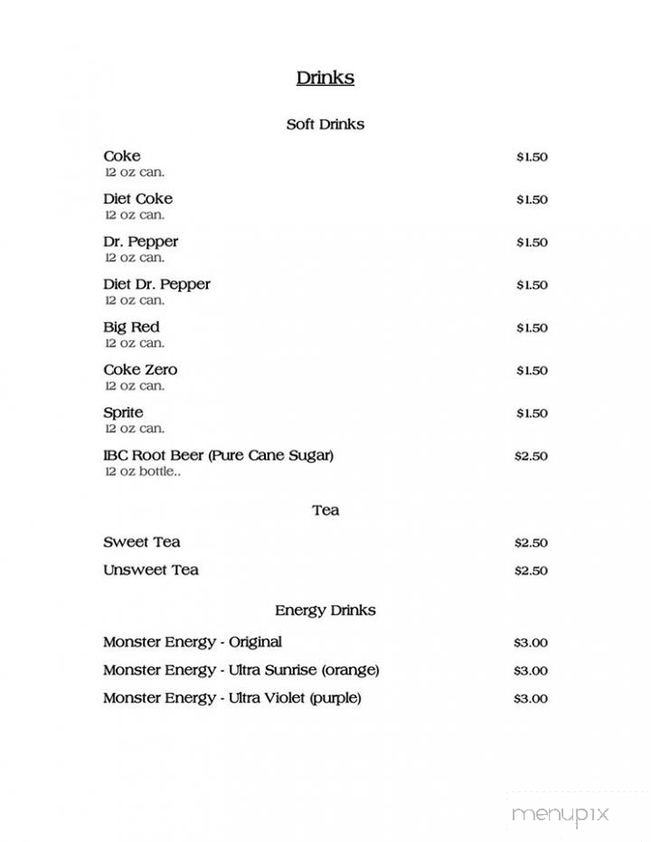 Krootz Brewing Company - Gainesville, TX menu_pic