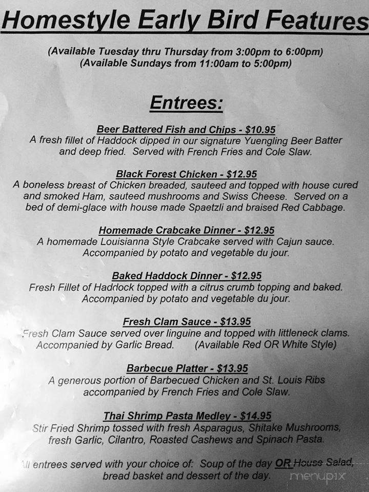 Balch's Fish Fry - Milford, PA menu_pic