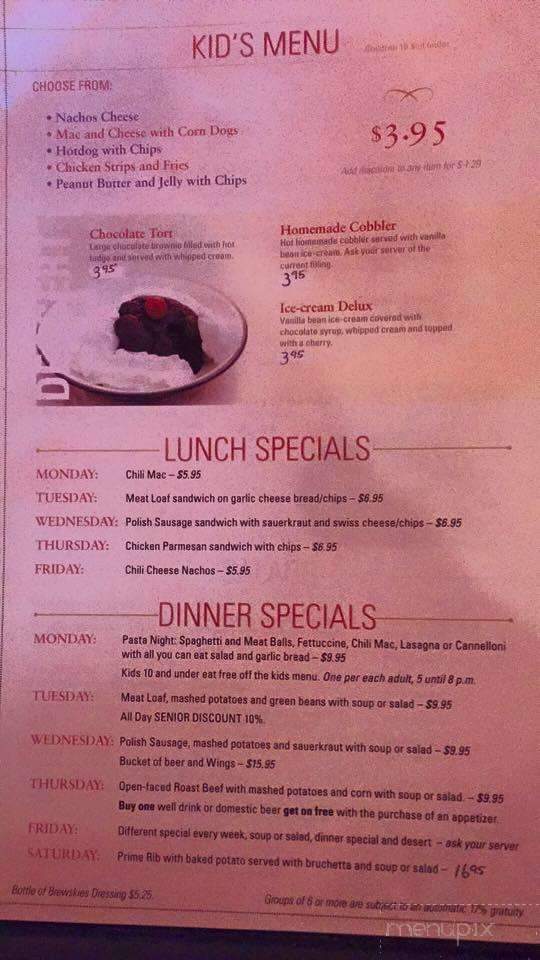 Brewskies - Warrenton, MO menu_pic