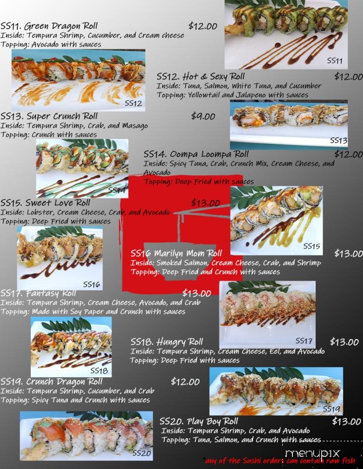 Tokyo House - Winder, GA menu_pic