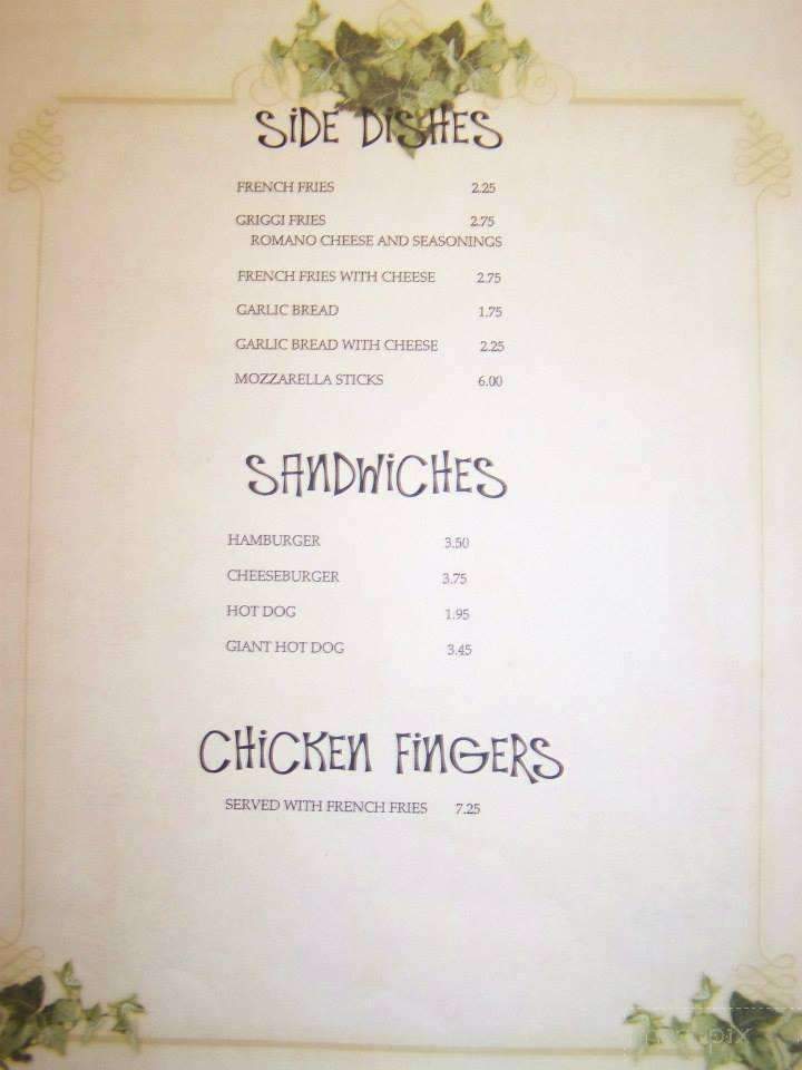 Tony's Pizzeria - Pittston, PA menu_pic