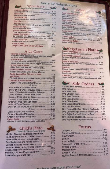 El store rodeo menu