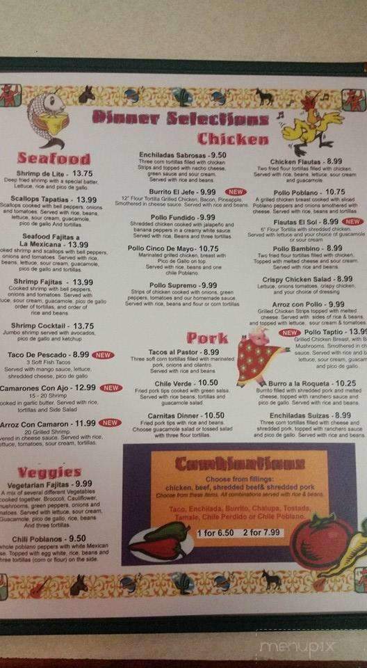 Cinco De Mayo - Carlisle, IN menu_pic