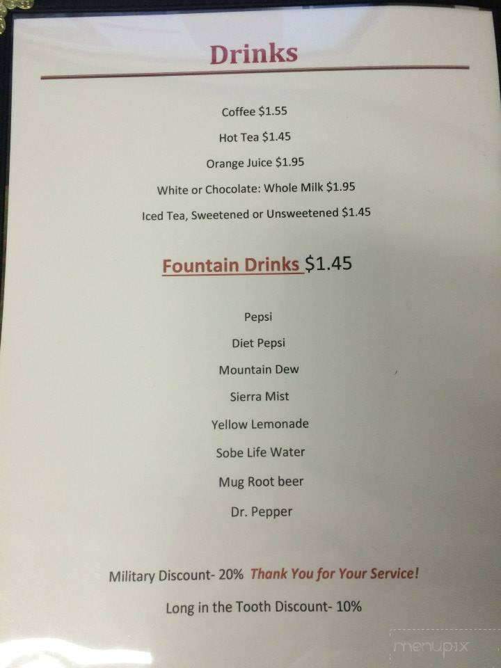 C & C Cafe - West Lebanon, IN menu_pic