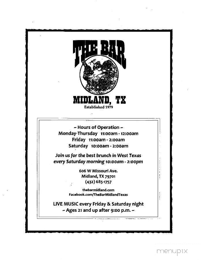 The Bar - Midland, TX