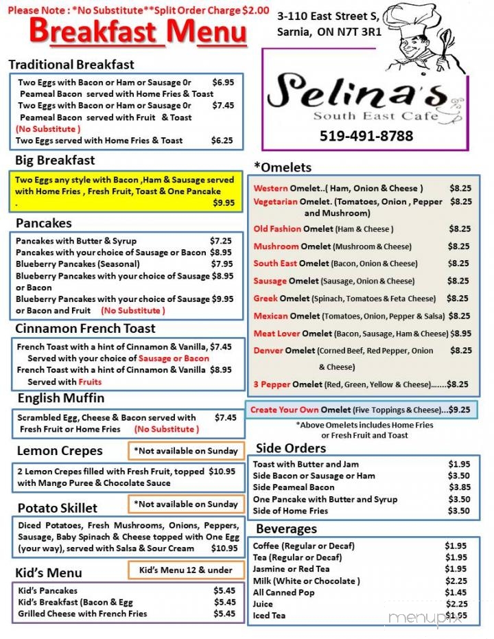 Selina's South East Cafe - Sarnia, ON