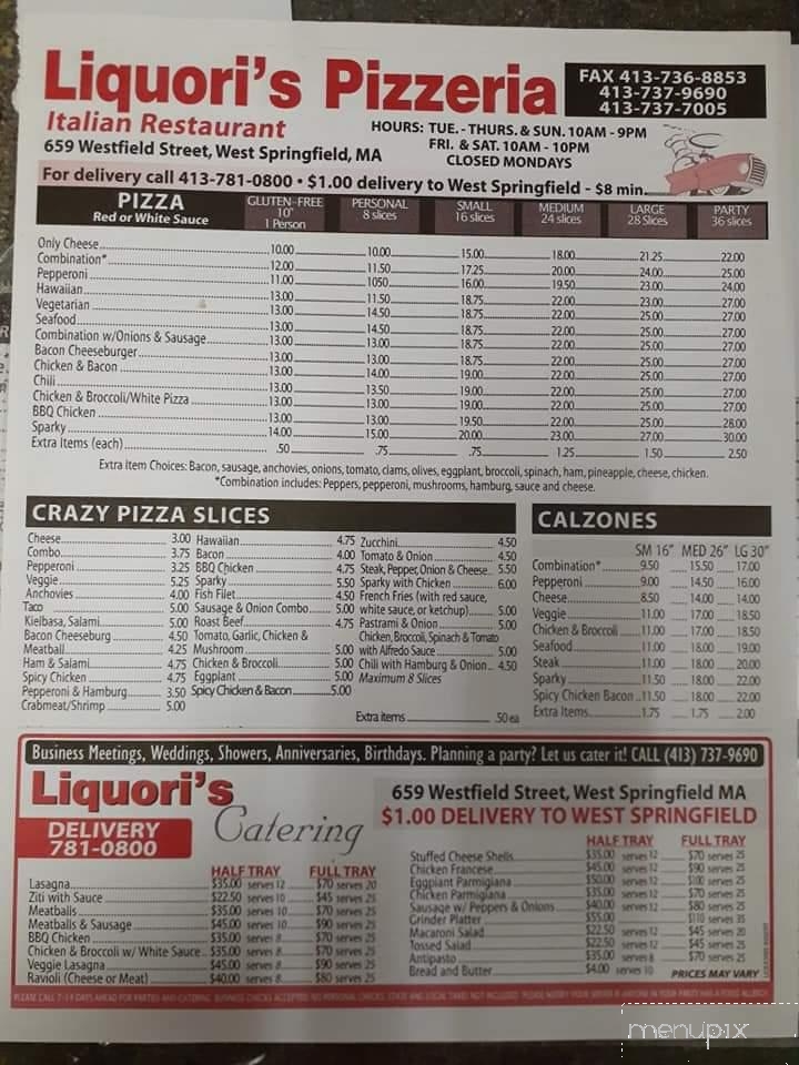 Liquori's Pizza - West Springfield, MA