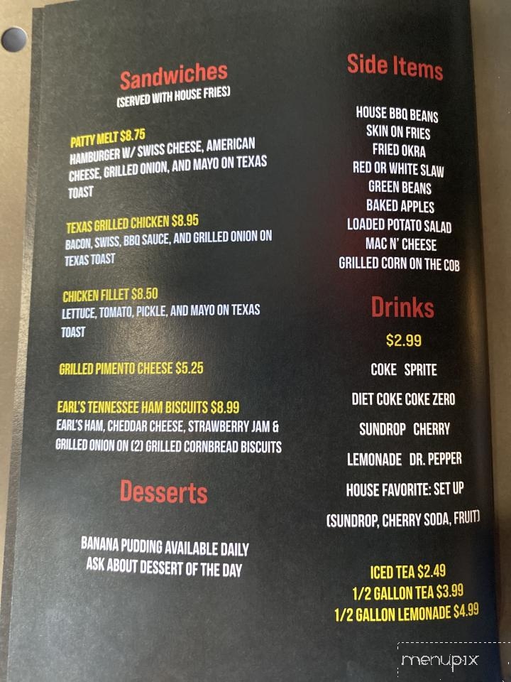 Thelma Lou's Barbeque & Grill - Shelby, NC menu_pic