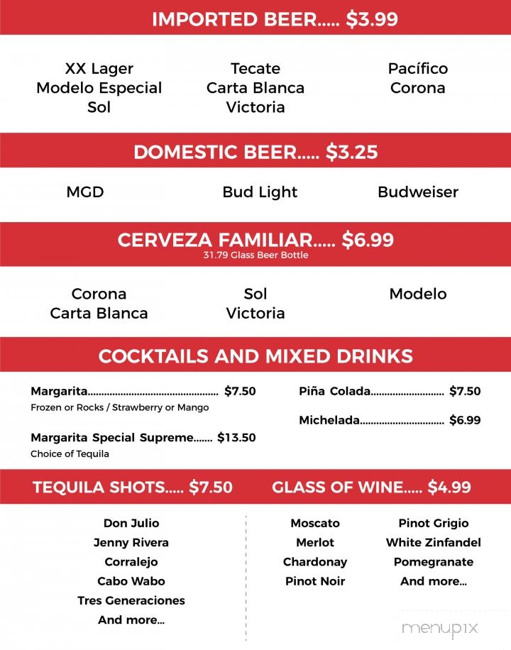 Sofia's Place - Island Lake, IL menu_pic