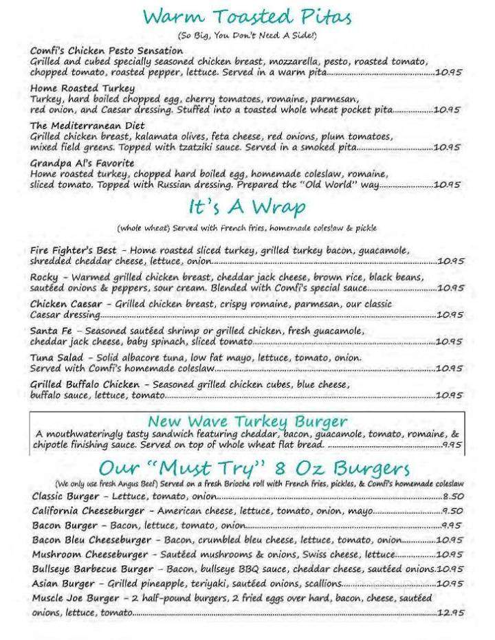 Comfi - Old Bridge Township, NJ menu_pic