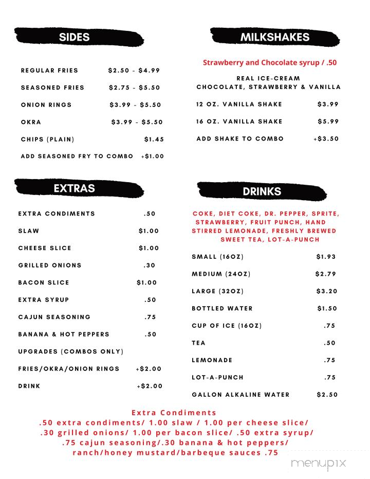 Lot-A-Burger - Memphis, TN menu_pic