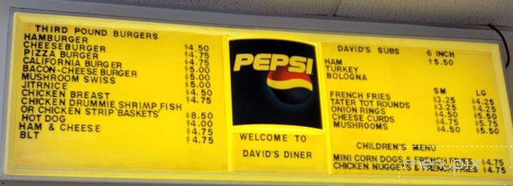 David's Diner - Montgomery, MN menu_pic