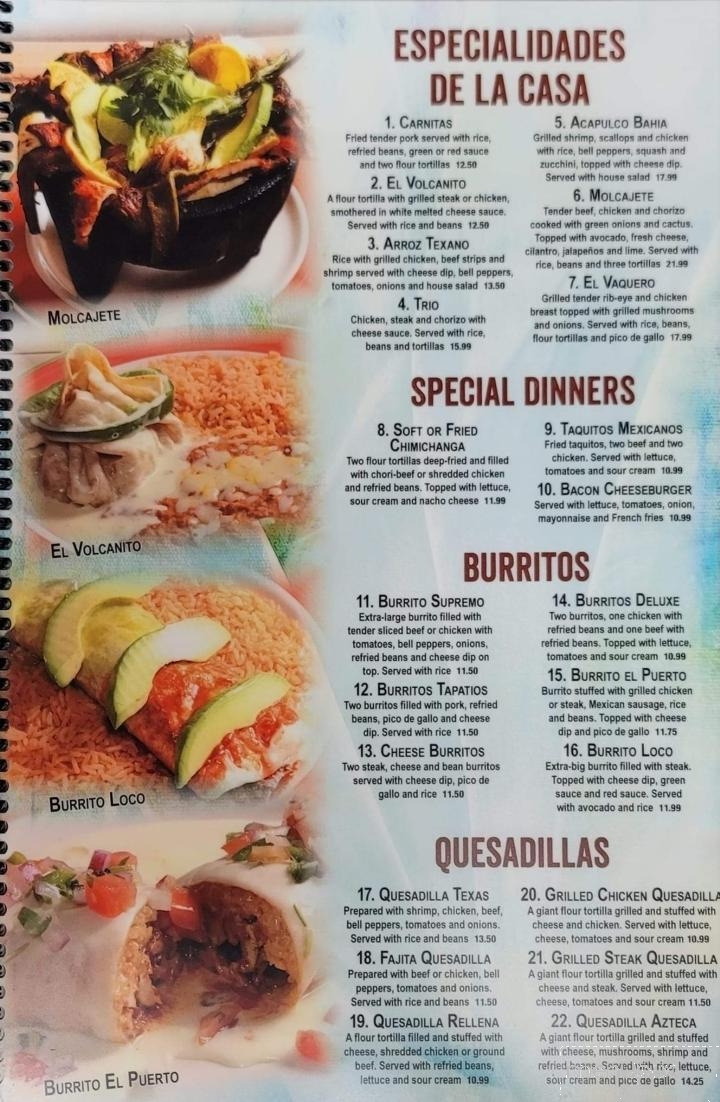 Mexico Viejo - Taylorsville, NC menu_pic