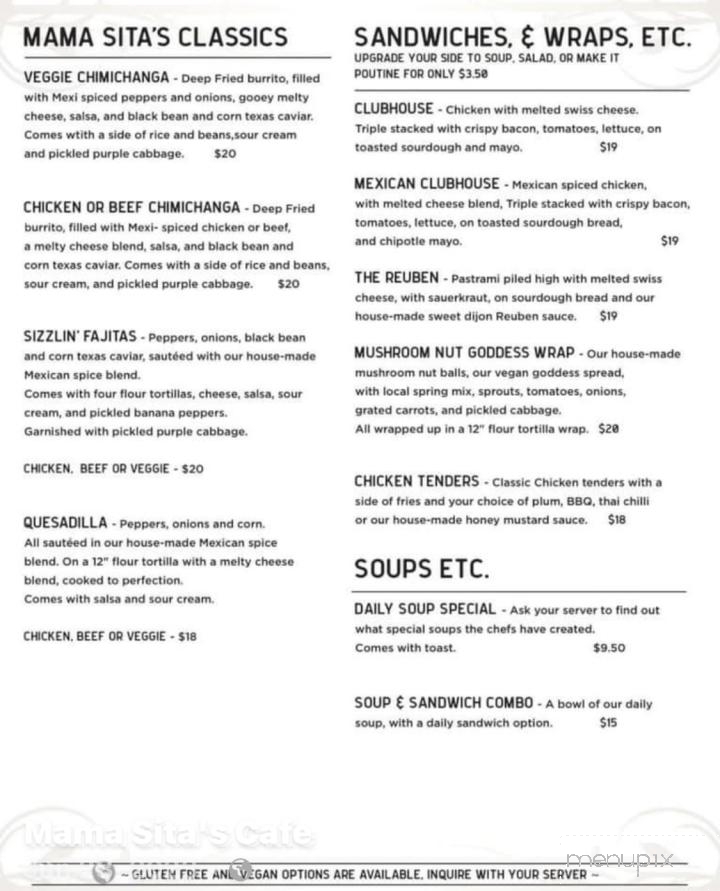 Mama Sita's Cafe - Winlaw, BC menu_pic