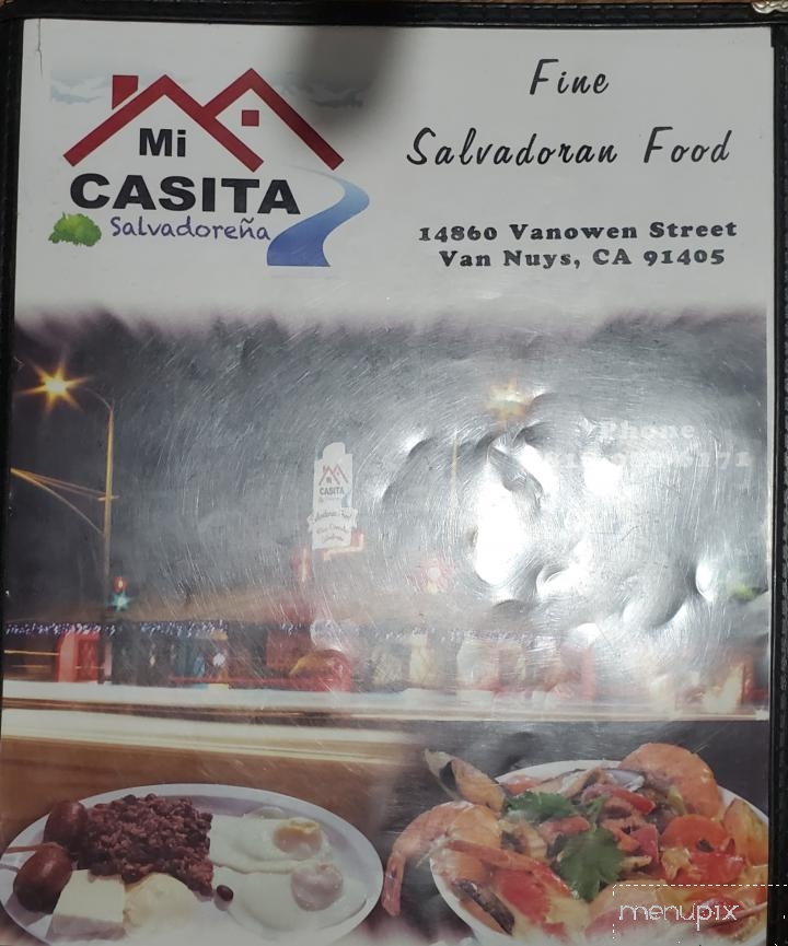 Mi Casita Salvadorena - Van Nuys, CA menu_pic