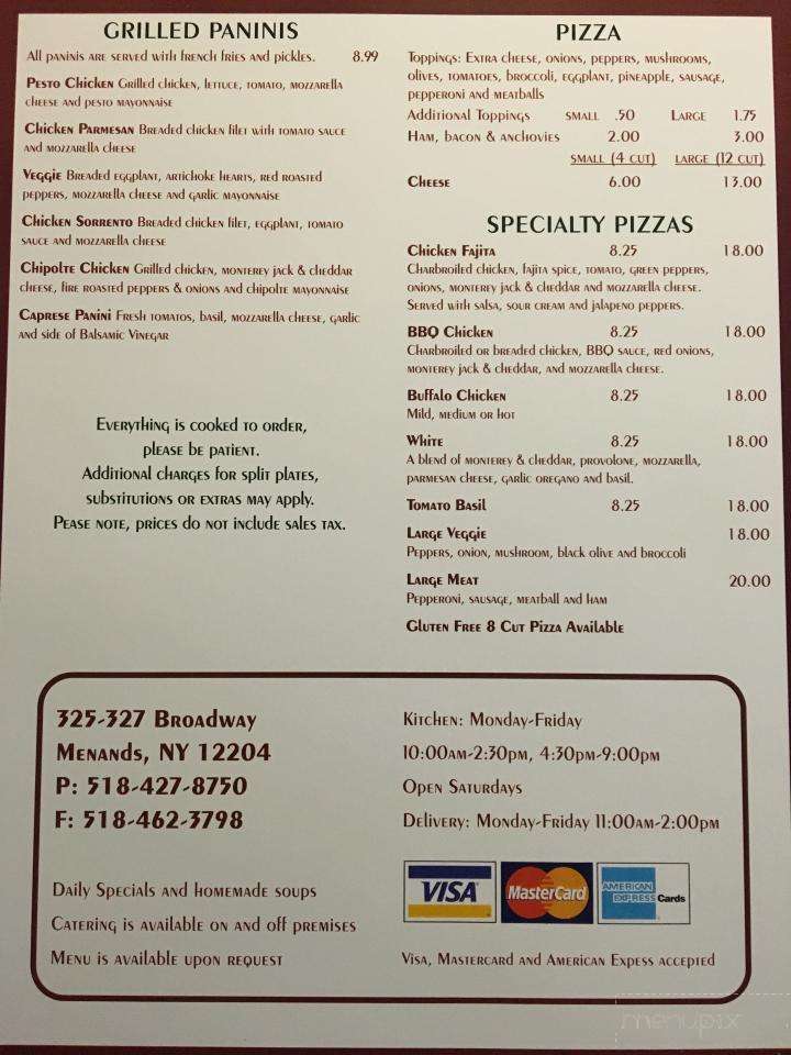 Poppy's Place - Albany, NY menu_pic