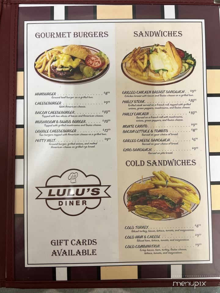 Lulu's Diner - Springfield, IL menu_pic