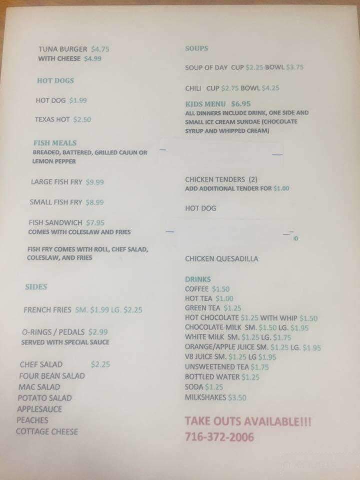 Robbins Nest - Olean, NY menu_pic