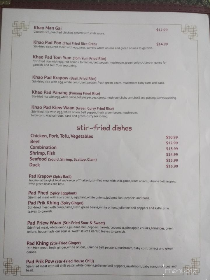Thai Orchid Bistro - Yukon, OK menu_pic