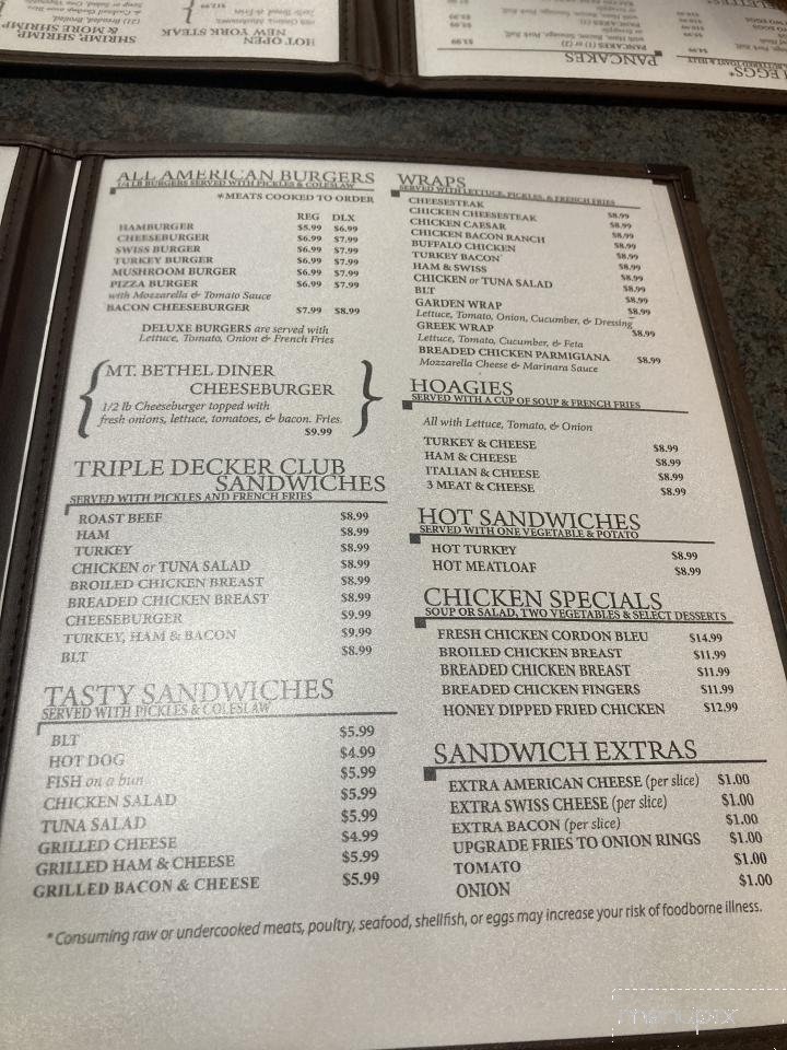 Mt Bethel Diner - Mount Bethel, PA menu_pic