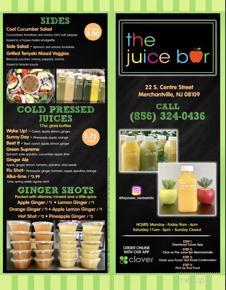The Juice Bar - Merchantville, NJ menu_pic