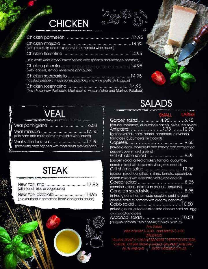Genaro's Pizza Restaurant - Branford, CT menu_pic