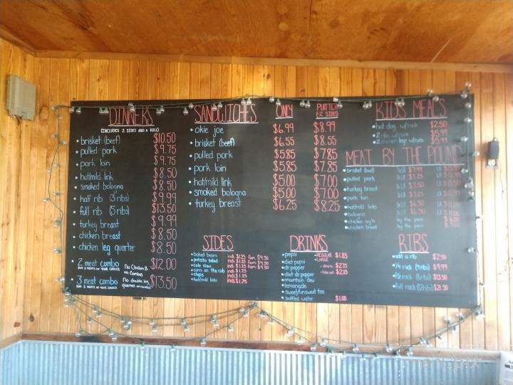 Okie Joes BBQ - Stilwell, OK menu_pic