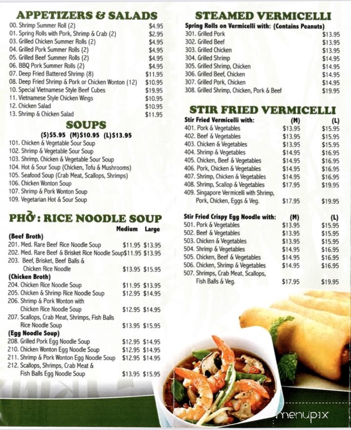 Viet Express Take Out & Delivery - Ottawa, ON menu_pic