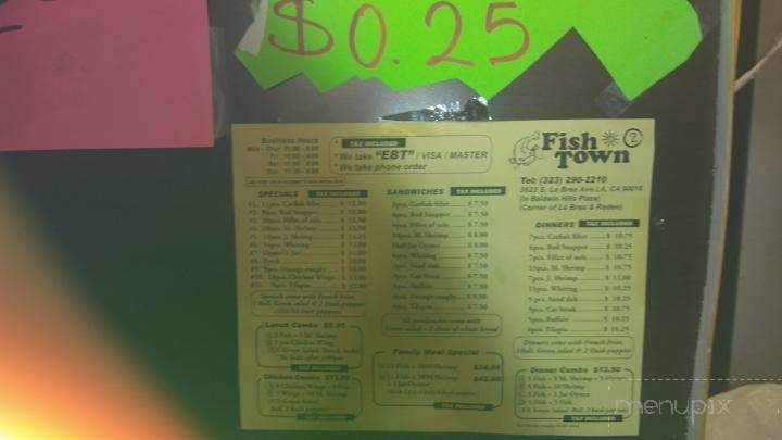 Fish Town Outlet - Los Angeles, CA menu_pic