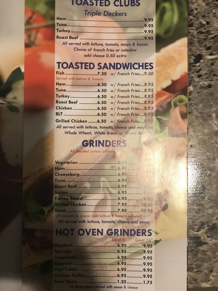 G Alexanders Pizza & Restaurant - Ludlow, MA menu_pic