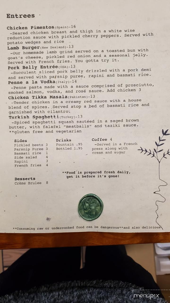 Wanderlust Creativefoods - Fayetteville, WV menu_pic