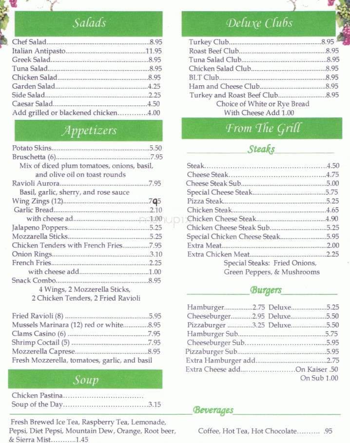Ella's Mama Mias Restaurant and Pizzeria - Salem, NJ menu_pic