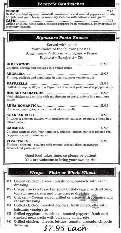 Bella Napoli - Millstone Twp, NJ menu_pic