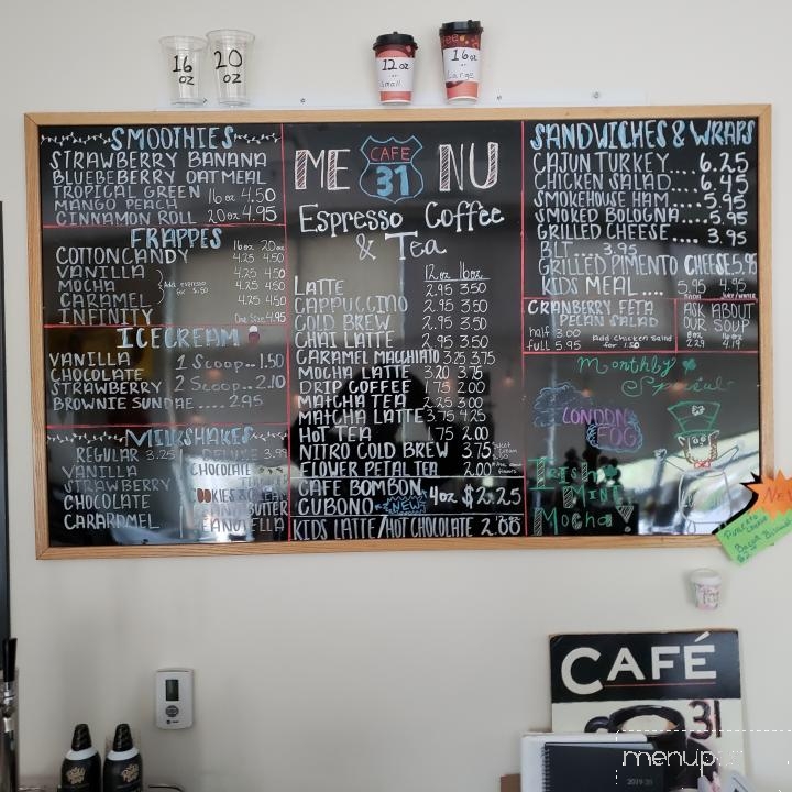 Cafe 31 - White House, TN menu_pic